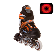 Роликовые коньки раздвижные FANTOM Orange LED подсветка колес