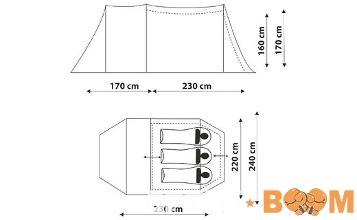 Палатка Tanga 3 (Танга 3) Canadian Camper