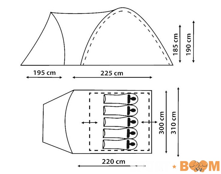 Палатка Rino 5 (Рино 5) Canadian Camper