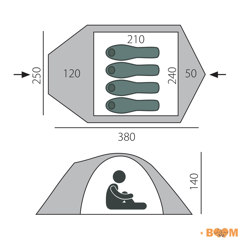 Палатка Challenge 4 BTrace