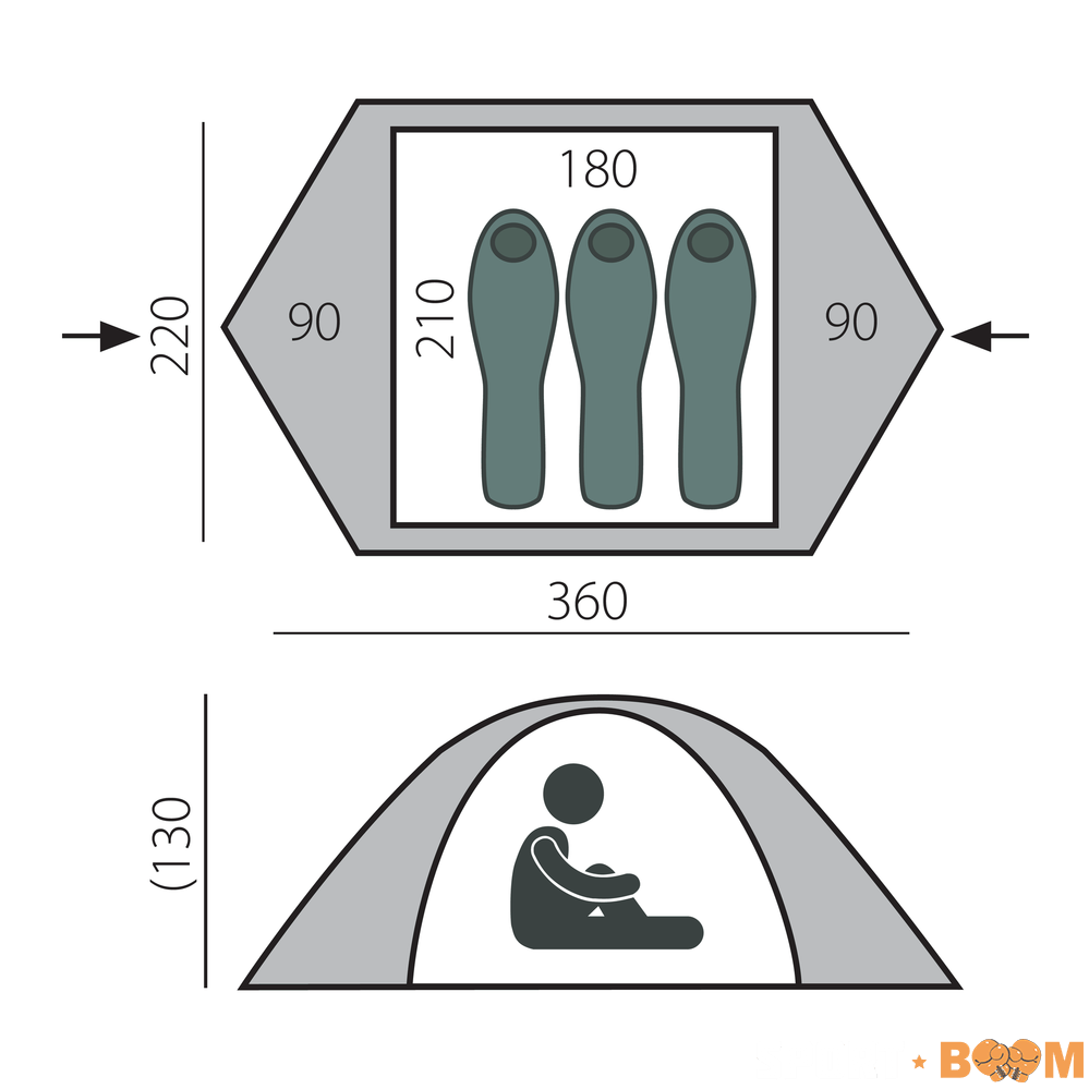 Палатка Cloud 3 BTrace