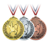 Медали Единоборства d-65 мм. (серебро, бронза)