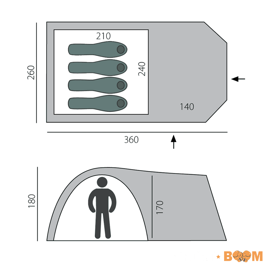 Палатка Element 4 BTrace