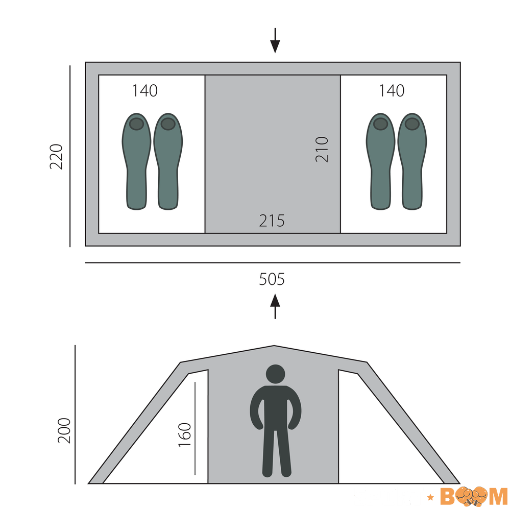 Палатка Ruswell 4 BTrace