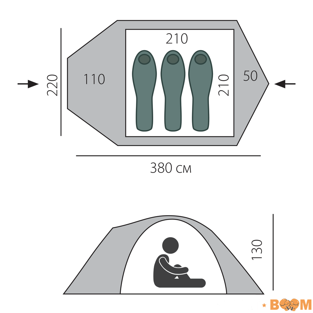 Палатка Shield 3 BTrace