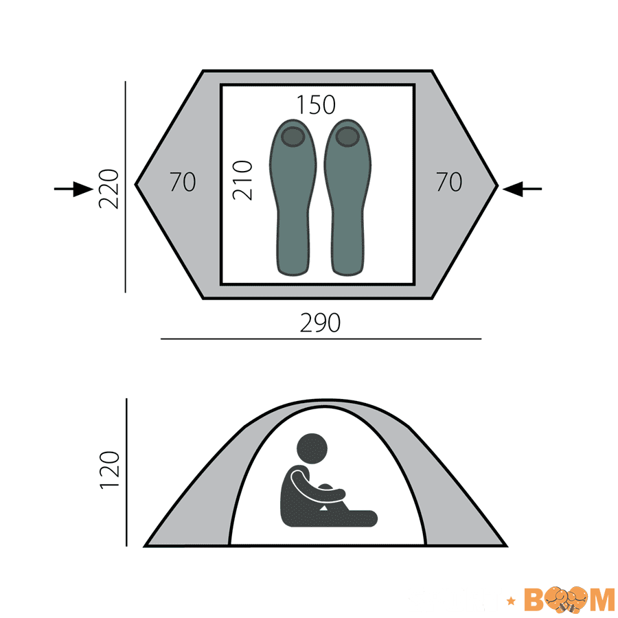 Палатка Solid 2+ BTrace