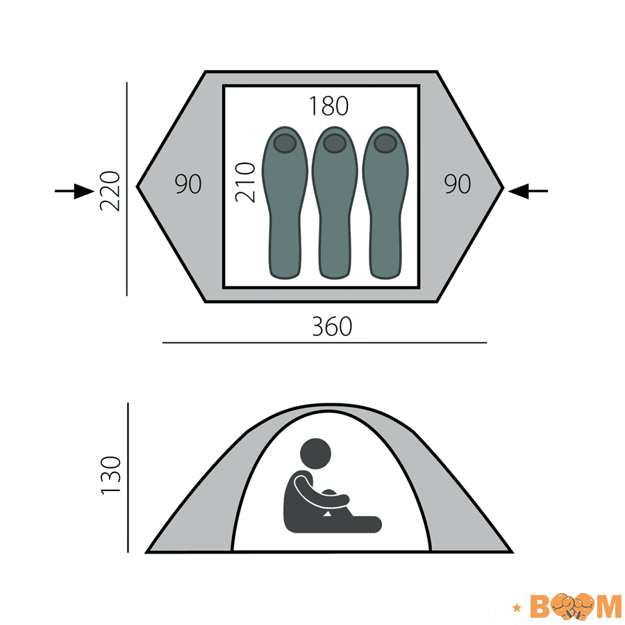 Палатка Solid 3 BTrace