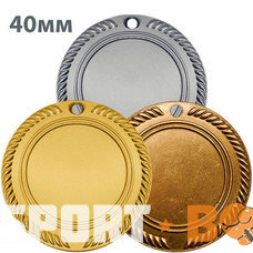 Набор медалей 1,2,3 место d-40 мм. для гравировки