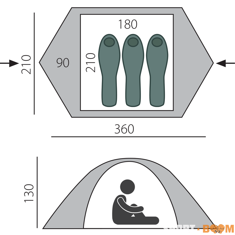 Палатка Strong 3 BTrace