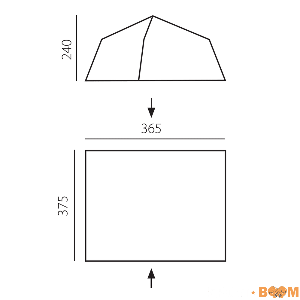 Тент-шатер BTrace Camp 365*375*240