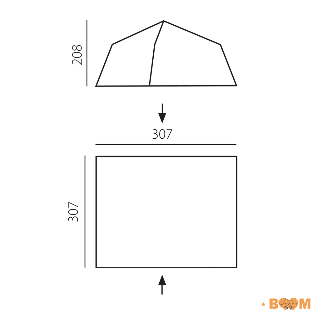 Тент-шатер BTrace Rest 307*307*280