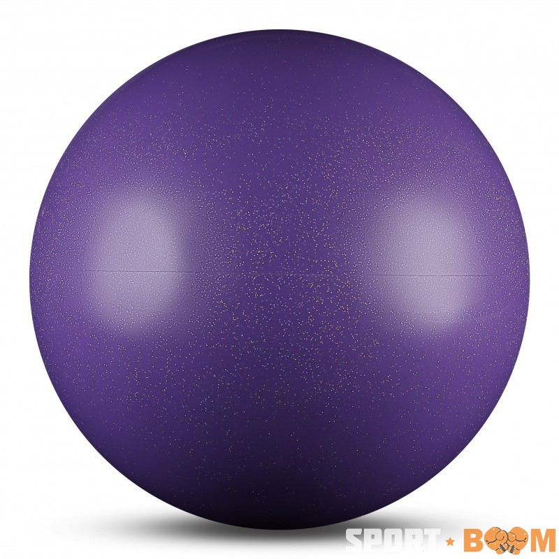 Мяч 15 см. металлик с блестками