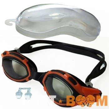 Очки для плавания с берушами в пластиковом боксе H10052