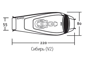 Спальный мешок Nova Tour Сибирь -20 V2